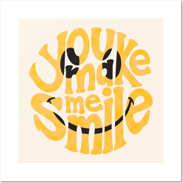 you make me smile Wall Art by taradoodles